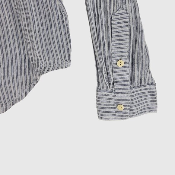 Madewell Striped Button-Up Shirt Top Collared Womens M - Picture 4 of 9